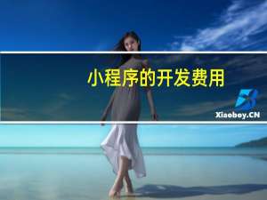 小程序的开发费用