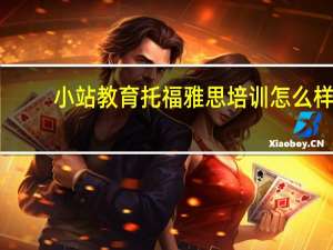 小站教育托福雅思培训怎么样