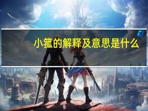 小箛的解释及意思是什么