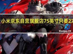 小米京东自营旗舰店75英寸只要2799元