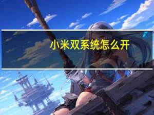 小米双系统怎么开-小米如何开启双系统