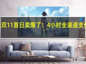 小米双11首日卖爆了！4小时全渠道支付超100亿