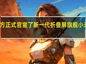 小米官方正式官宣了新一代折叠屏旗舰小米MIXFOLD2