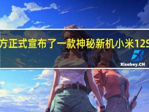 小米官方正式宣布了一款神秘新机小米12SUltra概念机