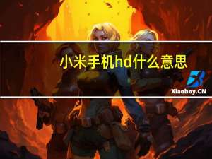 小米手机hd什么意思