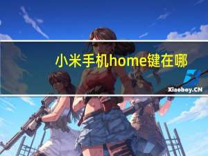 小米手机home键在哪