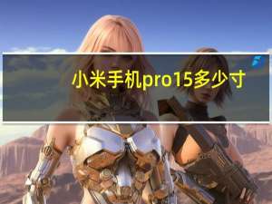 小米手机pro15多少寸