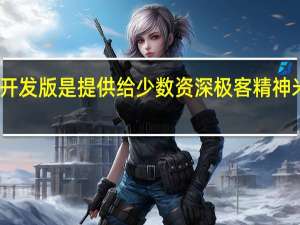 小米提到开发版是提供给少数资深极客精神米粉的测试版本