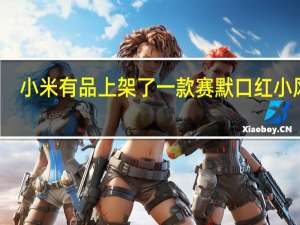 小米有品上架了一款赛默口红小风扇