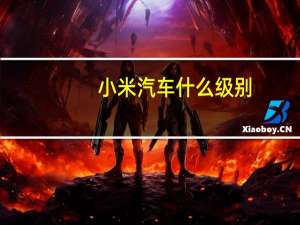 小米汽车什么级别