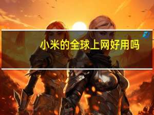 小米的全球上网好用吗