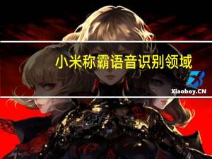 小米称霸语音识别领域