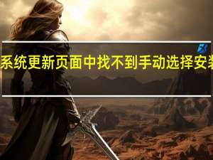 小米系统更新页面中找不到手动选择安装包怎么办（系统更新页面中找不到手动选择安装包怎么办）
