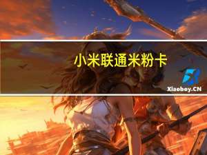 小米联通米粉卡（联通小米(小米手机联通卡)）