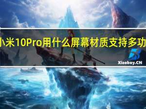 小米10 Pro用什么屏幕材质支持多功能NFC？