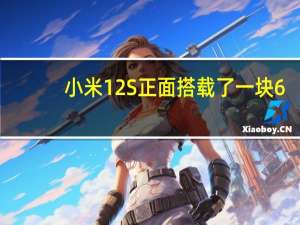 小米12S正面搭载了一块6.28英寸AMOLED小微曲屏
