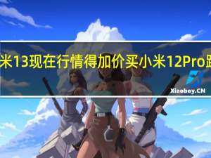 小米13现在行情得加价买 小米12Pro跌破低价