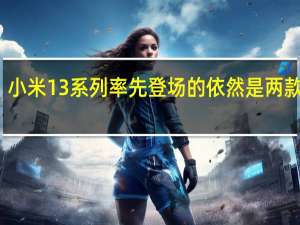 小米13系列率先登场的依然是两款机型