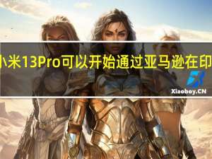 小米13 Pro可以开始通过亚马逊在印度购买