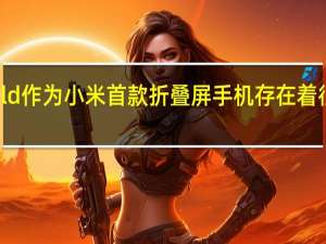 小米MIX Fold作为小米首款折叠屏手机存在着很多不成熟的地方