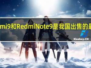 小米Redmi9和Redmi Note 9是我国出售的最好的手机之一
