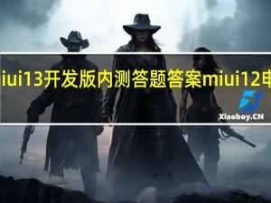小米miui13开发版内测答题答案 miui12申请答题答案