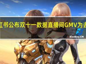 小红书公布双十一数据直播间GMV为去年同期4.2倍