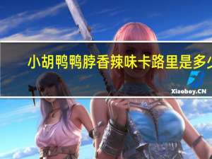 小胡鸭 鸭脖香辣味卡路里是多少