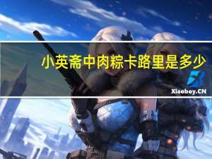 小英斋 中肉粽卡路里是多少