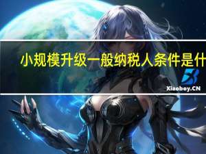 小规模升级一般纳税人条件是什么