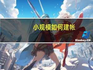 小规模如何建帐