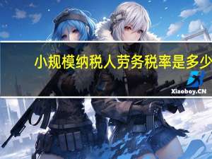 小规模纳税人劳务税率是多少