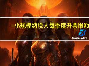 小规模纳税人每季度开票限额