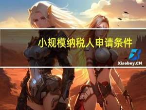 小规模纳税人申请条件