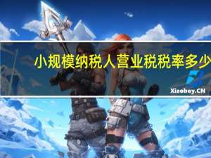 小规模纳税人营业税税率多少