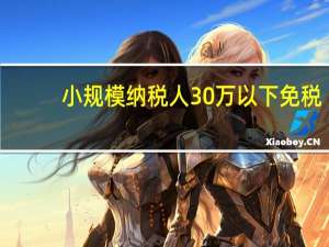 小规模纳税人30万以下免税（小规模纳税人30万以下免税政策）