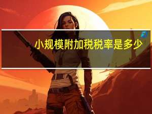小规模附加税税率是多少