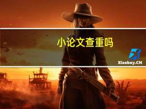 小论文查重吗