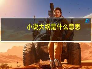 小说大纲是什么意思