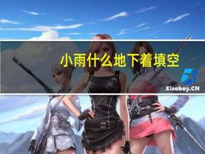 小雨什么地下着填空