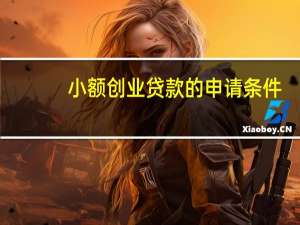 小额创业贷款的申请条件