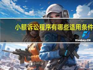 小额诉讼程序有哪些适用条件