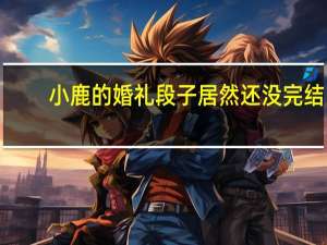 小鹿的婚礼段子居然还没完结！