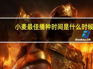 小麦最佳播种时间是什么时候