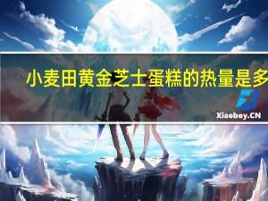 小麦田 黄金芝士蛋糕的热量是多少