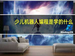 少儿机器人编程是学的什么