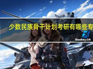 少数民族骨干计划考研有哪些专业