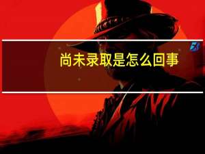 尚未录取是怎么回事