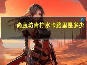 尚蔬坊 青柠水卡路里是多少