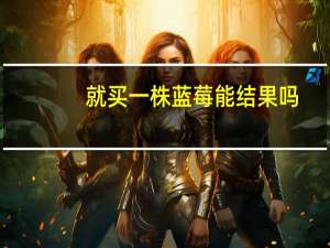 就买一株蓝莓能结果吗（就买网）